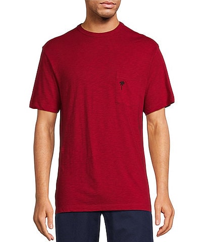 Caribbean Solid Short Sleeve Slub T-Shirt