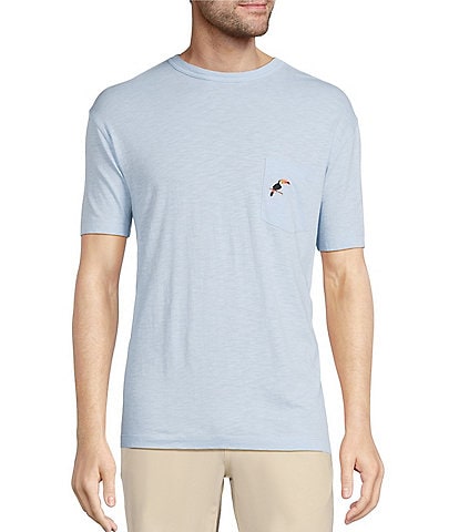 Caribbean Solid Short Sleeve Slub T-Shirt