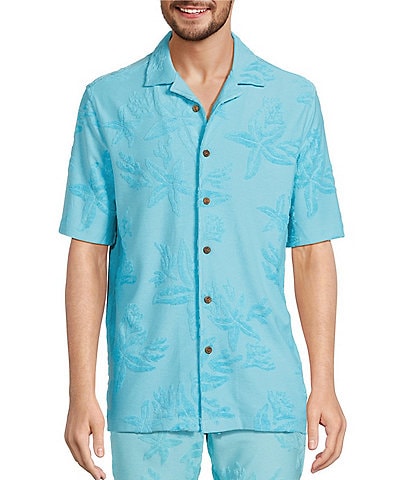 Caribbean Starfish Terry Short Sleeve Knit Shirt