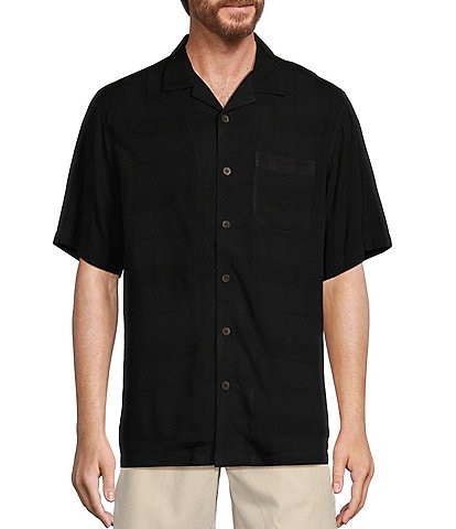 Caribbean Textured Short Sleeve Woven Shirt