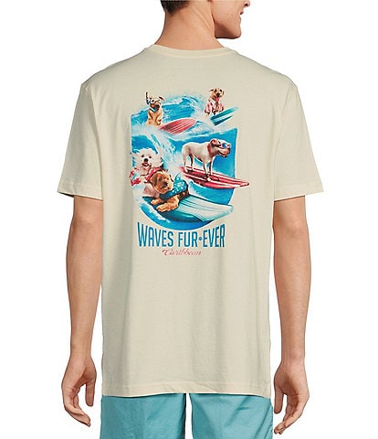 Caribbean Waves Fur Ever Short Sleeve Graphic T-Shirt