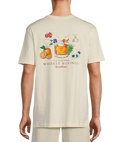 Caribbean Whiskey Business Graphic Short Sleeve T-Shirt