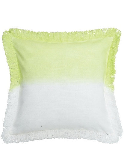 carol & frank Aster Ombre Dip Dye Two-Tone Decorative Throw Pillow