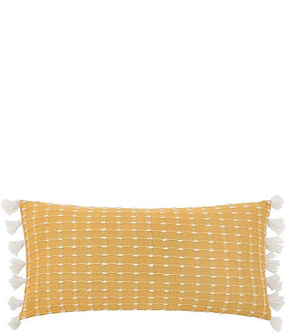 carol & frank Riley Raised Chunky Texture Tassel Decorative Pillow