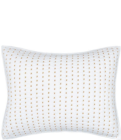 carol & frank Hilton X Stitching Standard Pillow Sham