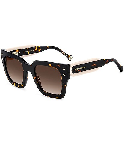 Carolina Herrera Women's HER0255 51mm Havana Square Sunglasses