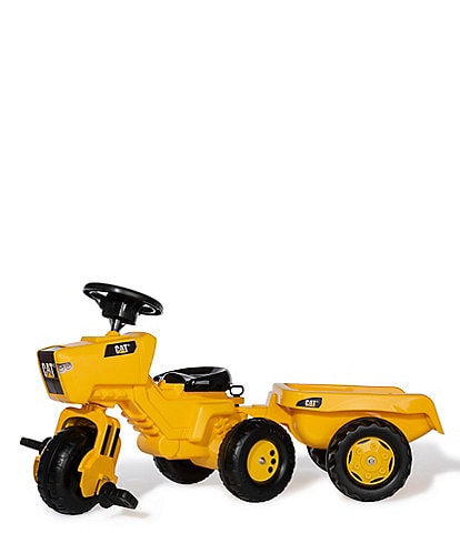 Caterpillar CAT® 3-Wheeled Pedal Tractor with Trailer