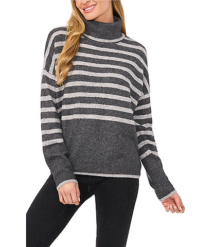 CeCe Knit Turtleneck Long Sleeve Sweater