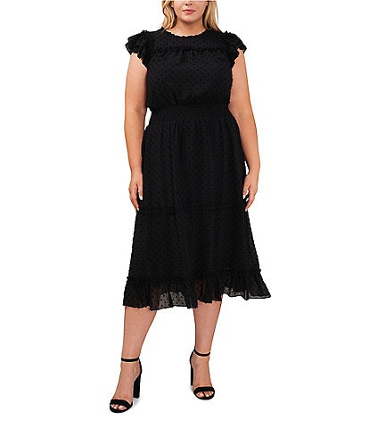 Black Plus Size Midi Dresses for Women | Dillards.com