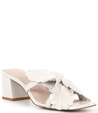 Cecelia New York Happy Leather Flower Dress Sandals