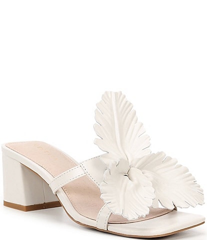 Cecelia New York Happy Leather Flower Dress Sandals