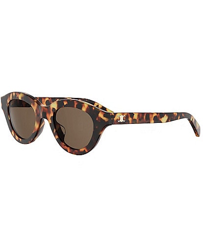 CELINE Women's Triomphe Mini 47mm Pantos Round Sunglasses