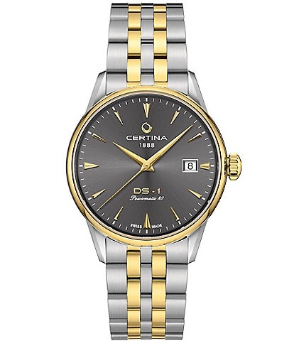 Certina Men's DS-1 Automatic Two Tone Stainless Steel Bracelet Watch