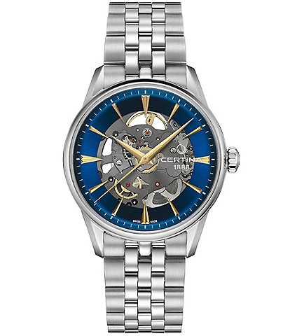 Certina Men's DS-1 Skeleton Automatic Stainless Steel Bracelet Watch