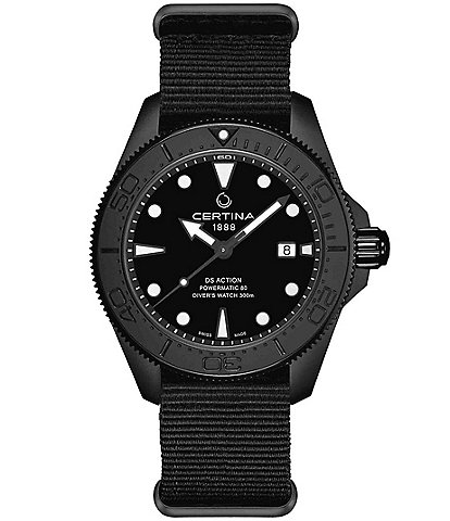 Certina Men's DS Action Automatic Black Strap Watch
