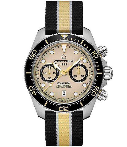 Certina Men's DS Action Diver Automatic Fabric Strap Watch