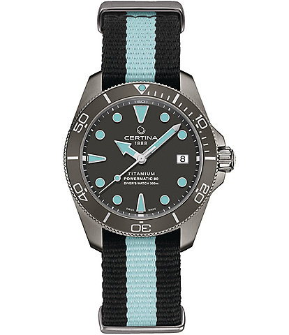Certina Men's DS Action Diver Automatic Fabric Strap Watch