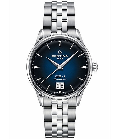 Certina Men's DS Big Date Powermatic Automatic Stainless Steel Bracelet Watch