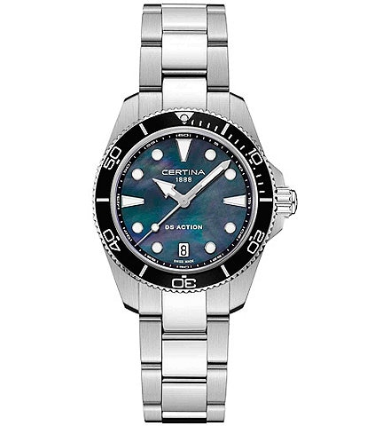 Certina Women's DS Action Quartz Automatic Stainless Steel Bracelet Watch