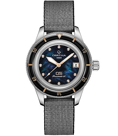 Certina Women's DS PH200M Automatic Black Strap Watch
