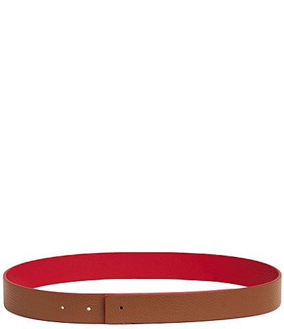 Cesoli 1.2#double; Classic Pebbled Reversible Leather Belt