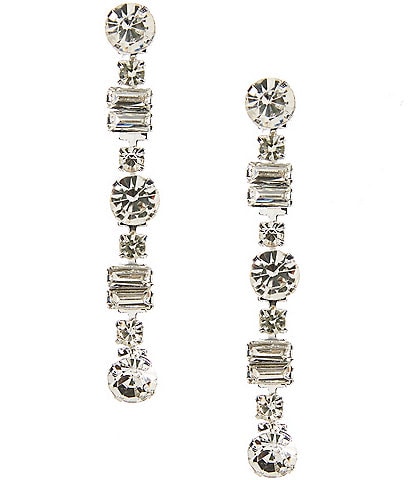 Cezanne Baguette Chain Drop Earrings