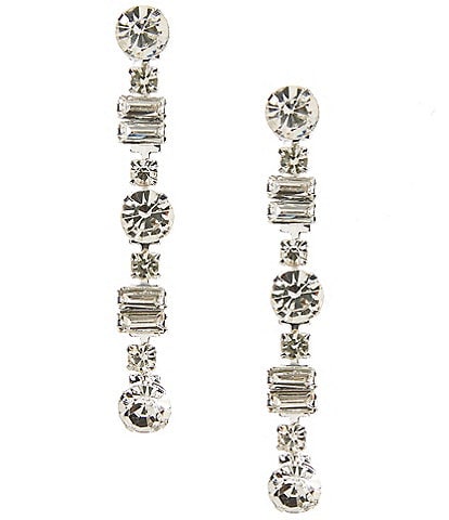 Cezanne Baguette Chain Drop Earrings