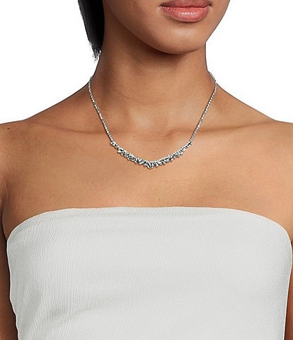 Cezanne Baguette Deco Trim Collar Necklace