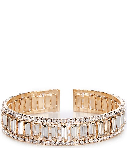 Cezanne Baguette Framed Cuff Bracelet