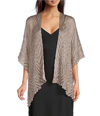 Cezanne Champagne Chevron Weave Kimono