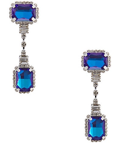Cezanne Cristina Blue Drop Earrings