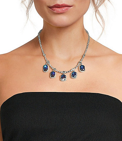 Cezanne Cristina Blue Statement Necklace