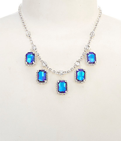Cezanne Cristina Blue Statement Necklace