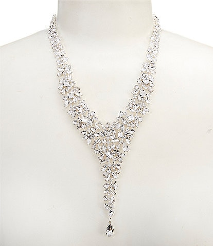 Cezanne Crystal Cascade Statement Necklace