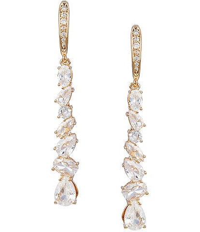 Cezanne Crystal CZ Multi Shape Linear Earrings