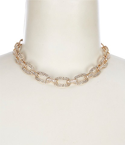 Cezanne Crystal Links Collar Necklace