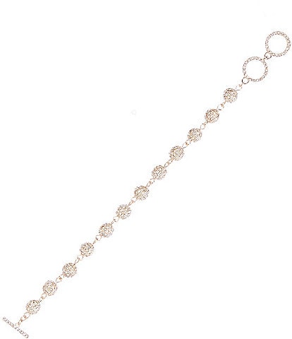 Cezanne Crystal Pave Fireball Line Bracelet