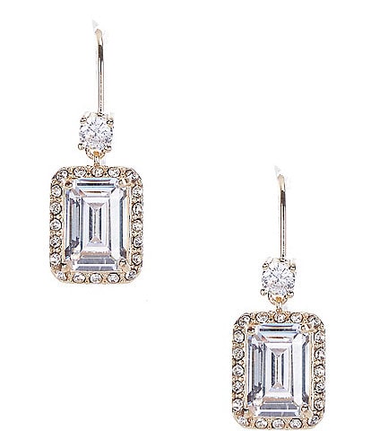 Cezanne Cushion CZ Crystal Drop Earrings