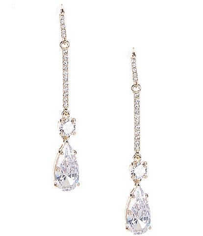 Cezanne Crystal CZ Tear Drop Earrings