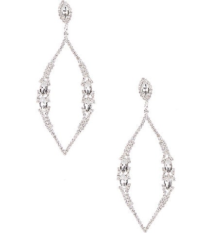 Cezanne Delight Crystal Oval Chandelier Earrings