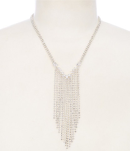 Cezanne Frontal Fringe Statement Necklace