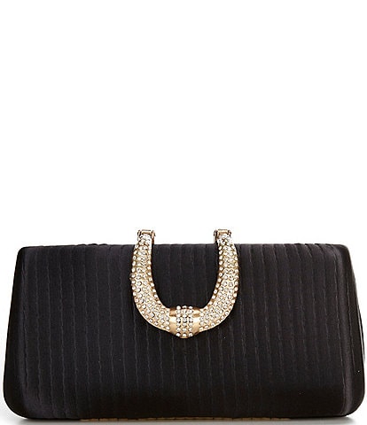 Cezanne Horseshoe Pleated Minaudiere Bag