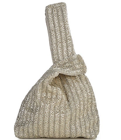 Cezanne Knotty Beaded Wristlet Clutch