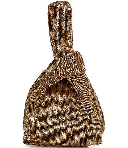 Cezanne Knotty Beaded Wristlet Clutch