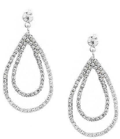 Cezanne Loops Crystal Orbital Drop Earrings