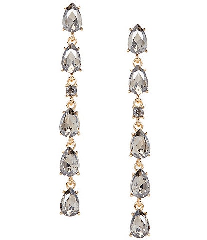 Cezanne Long Teardrops Link Drop Earrings