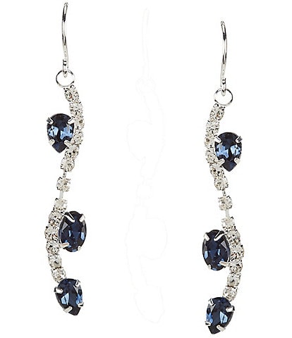 Cezanne Lucia Rhinestone Linear Earrings