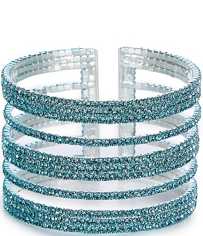 Cezanne Multi Row Space Cuff Bracelet