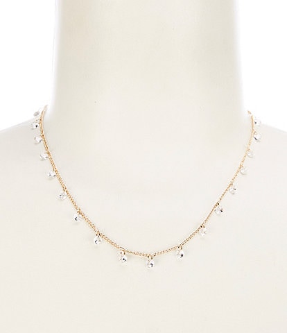 Cezanne Multi Shaky Crystal Drops Collar Necklace