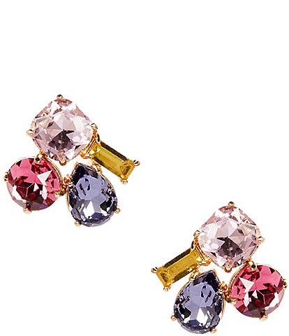 Cezanne Multi Stone Cluster Stud Earrings